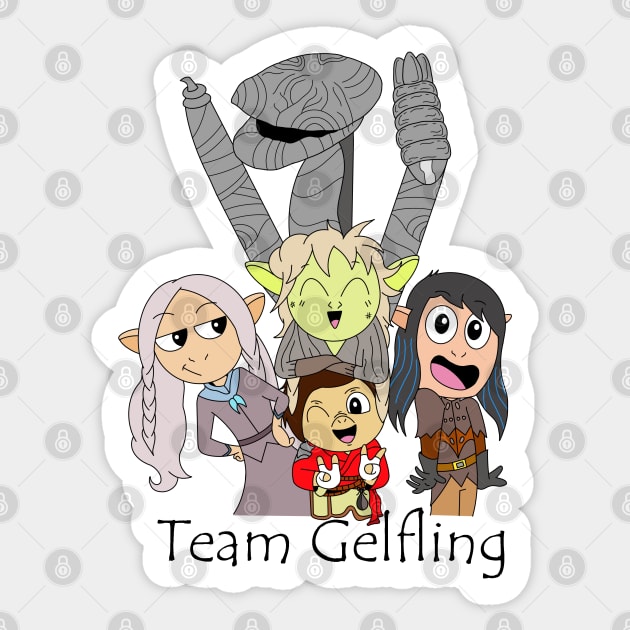 Team Gelfling Sticker by garciajey